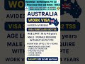 New Jobs In Australia Australia Work Permit Available Shorts Job Australia India New Jobs In Australia Australia Work Permit Available Shorts Job Australia India