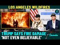 LA California Wildfires Trump’s Full Statement | Trump's Heated Exchange With Los Angeles Mayor