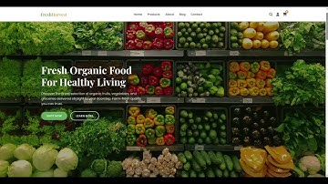 FreshHarvest Organic Food & Grocery Website Template | Modern Responsive HTML Landing Page
