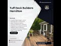 Weekend-Ready Deck by Tuff Deck Builders Hamilton