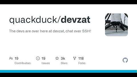 GitHub - quackduck/devzat: The devs are over here at devzat, chat over SSH!
