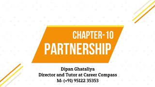 Rapid Revision - ACCA Taxation - Chapter 10 - Partnership  FA19 by Dipan Ghataliya