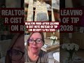 Realtor fired after leaving r cist note instead of tip on receipt #cazuelas #mexicanrestaurant #real
