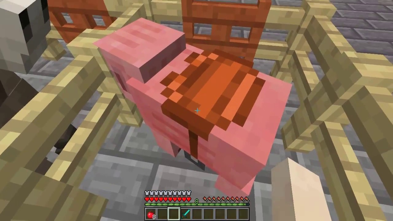 Como Bajarse De Los Cerdos En Minecraft - YouTube