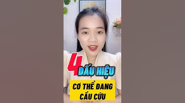 4 dấu hiệu cơ thể đang cầu cứu bạn #songkhoe #stayhealthy #staystrong #biquyetsongkhoe