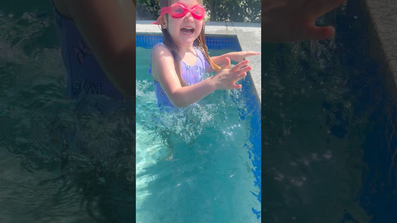 Diving to the bottom of the pool #swimming #pool #swim #waterbaby