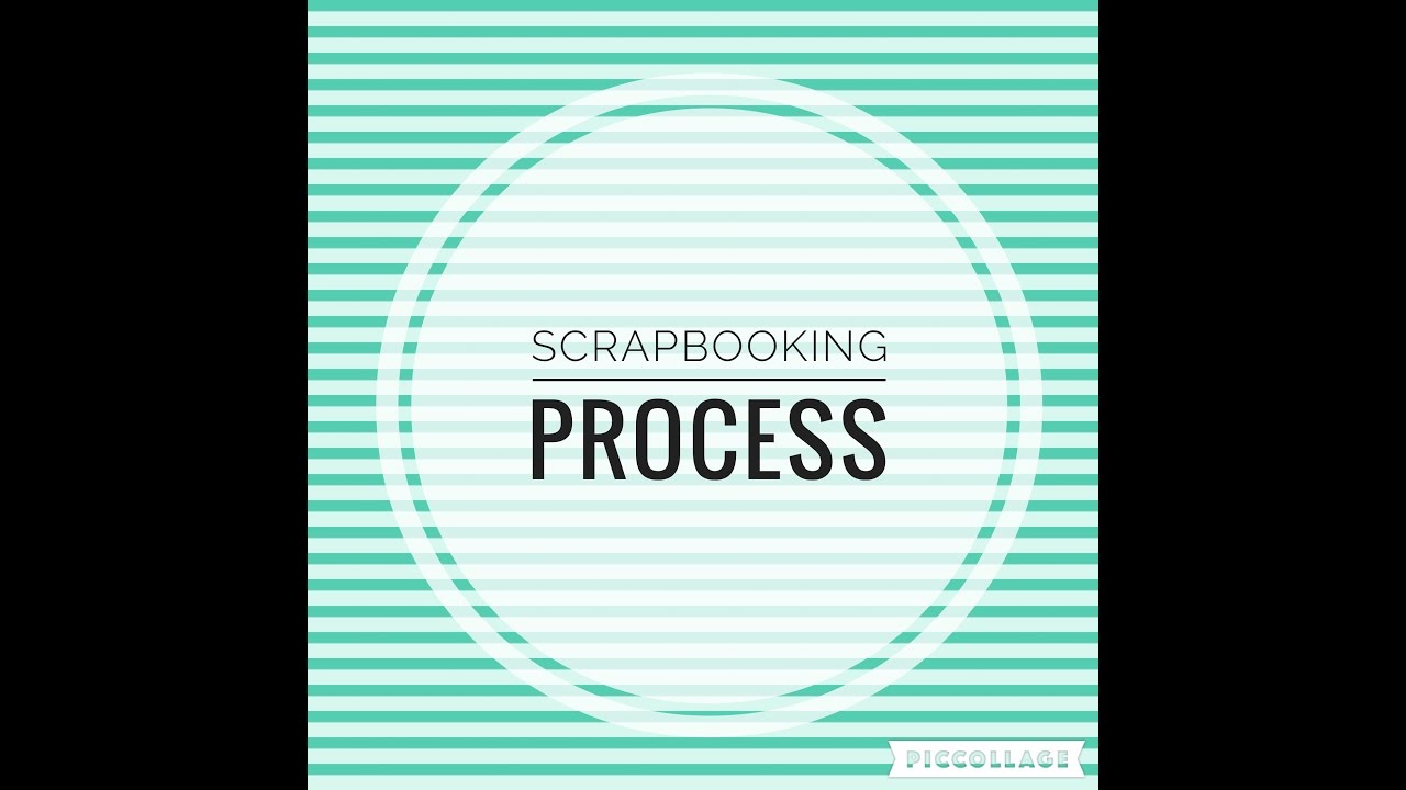 Sylvie's scrapbooking process