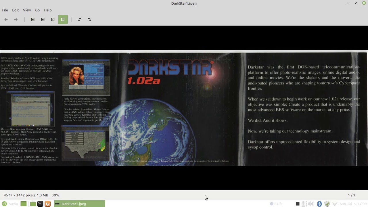 Dark Star BBS Bulletin Board System