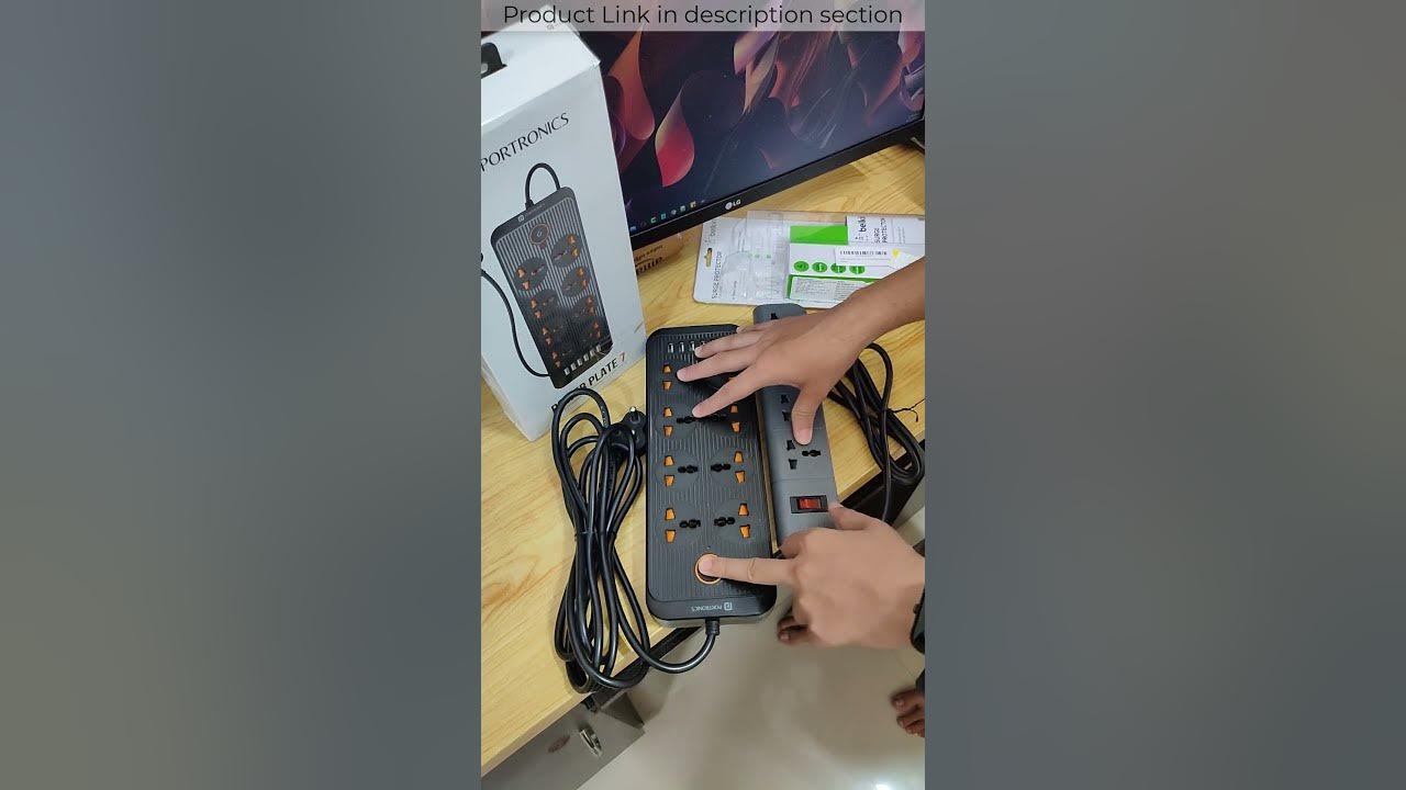 Portronic power plate 7 vs belkin extension board comparison load