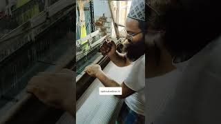 Maheshwari Saree Weaving Process | Handloom Ki Khoobsurti 🧵 | Pakiza Handloom #Shorts