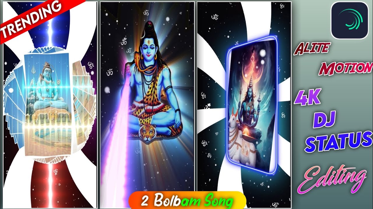 2 New Trending Bolbam Dj Remix Song Status Video Editing / Alite Motion Shake Effect Preset 2023