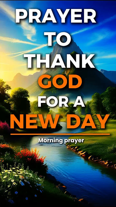 Doa pagi singkat untuk bersyukur kepada Tuhan atas hari yang baru. #doasingkat #godbibleandme