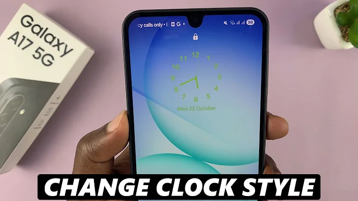 How To Change Lock Screen Clock Style On Samsung Galaxy A17 5G