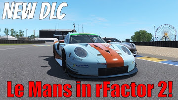 Le Mans Track DLC for rFactor 2 - Testing with a Porsche GTE