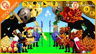 MEGA GOLDEN GRIFFON, XIPHOS VS FINAL BOSS LAVA, GIANT BOSS LEAF | Stick War Legacy Mod | Stick789Apk screenshot 5