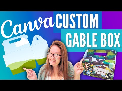 Diy Custom Gable Box With Canva No Cricut Or Silhouette Required