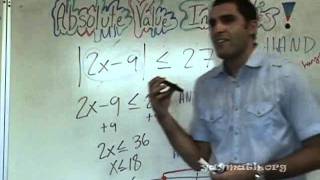 Algebra - Absolute Value Inequalities