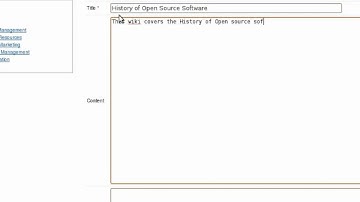 Post and edit a project wiki - Project member