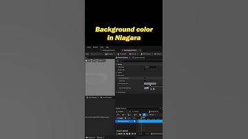 #UE5 - set the background color of the preview in #Niagara