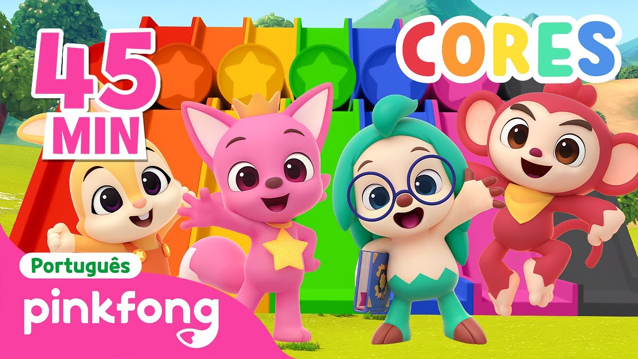 Aprenda as Cores com Pinkfong e Hogi |As Cores|+Completo|Pinkfong,Bebê Tubarão!Canções para Crianças