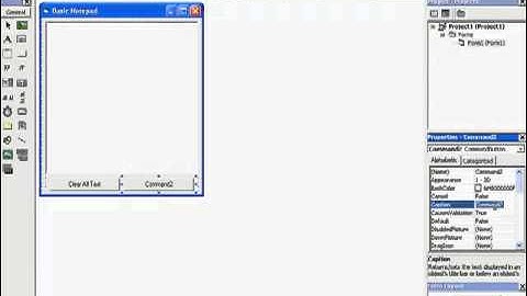 #1: How to make a basic notepad program in visual basic 6