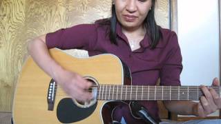 Video thumbnail of "Here I Am to Worship - guitar lesson"