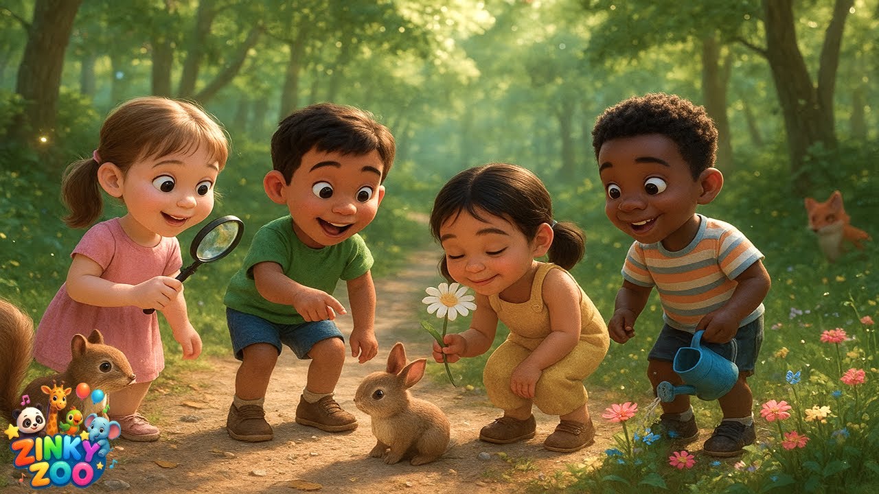 Nature Song for Kids 🌳🐘🦋 | Learn Animals, Plants & Outdoor Fun | Nursery Rhymes