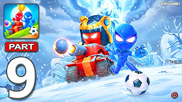 Stickman Party - Gameplay Walkthrough Part 9 - 2 3 4 Free MiniGames Tournament Mode New Update