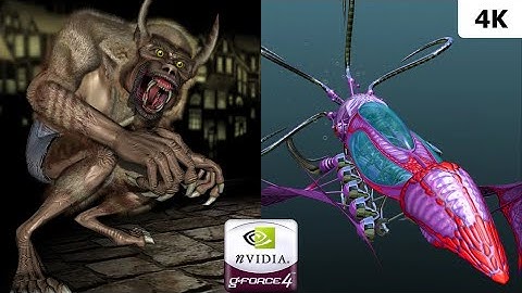 NVIDIA GeForce4 Ti Series Tech Demos | Wolfman & Squid | 4K