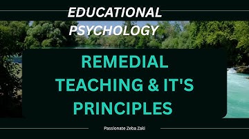 Remedial Teaching and Its Principles #educationalpsychology #kvsprt #kvstgtpgt #dsssb #dsssbtgtpgt 