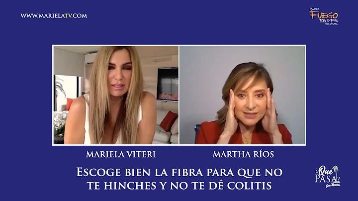 Qu pasa? Martha Ros. Escoge bien la fibra para que...