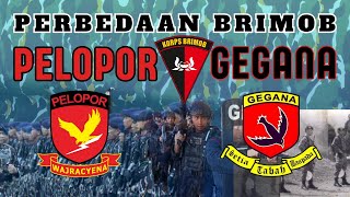 THE DIFFERENCE BETWEEN THE PIONEERS AND THE GEGANA OF THE BRIMOB POLICE
