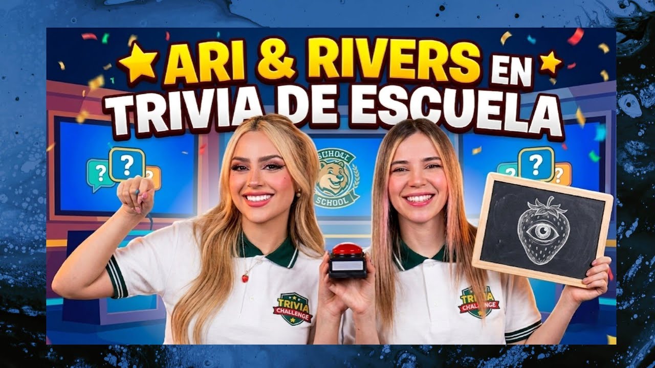 Ari Rivers Logo ARI & RIVERS 🍓🐥 EN TRIVIA DE ESCUELA | STREAM COMPLETO - YouTube