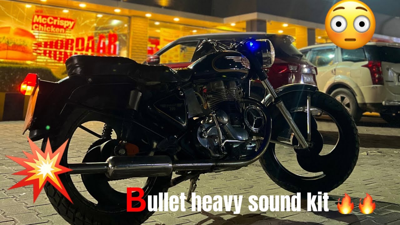 Bullet heavy sound kit installation🥰// इतना तकड़ा पटाका 💥standard 350 🔥🔥