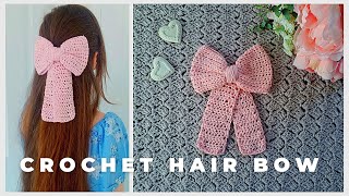 Crochet Romantic Hair Ribbon Free Pattern