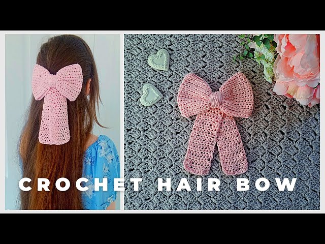 🎀 CROCHET HAIR BOW SLIDE TUTORIAL 🎀 Crochet The Delicate Rose Hair Bow Barrette & Free Pattern - YouTube crochet-hair-bow-slide-tutorial-crochet-the-delicate-rose-hair-bow-barrette-free-pattern-youtube