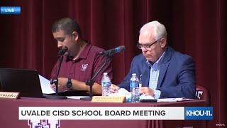 Uvalde CISD board meeting a day after Robb Elementary mass shooting report released