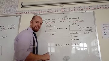 GCSE Mathematics - Converting areas on maps using ratios