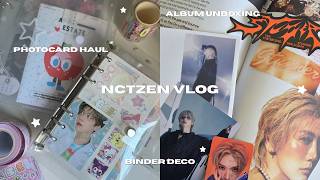 nctzen vlog | album unboxings, photocard haul, binder tours   organisations and more 𑣲⋆｡˚