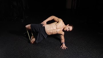 Theraband Clamshell Side Plank Isometric