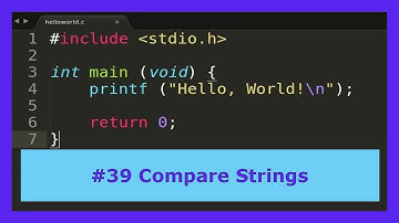 C Tutorial #39 - Compare Strings