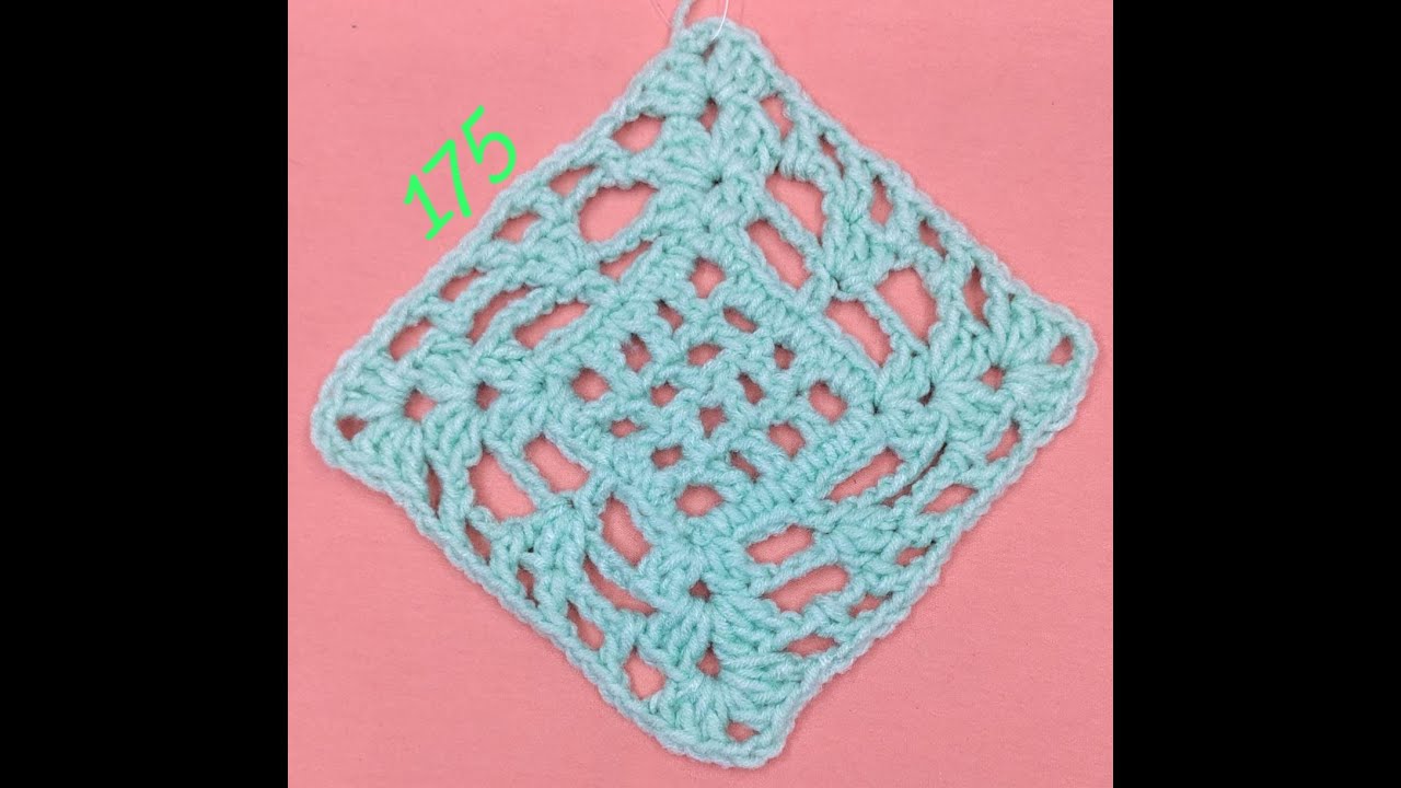 Filet mesh Square 1 one crochet stitch a day YouTube