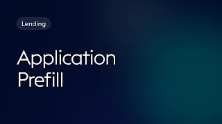 Application Prefill