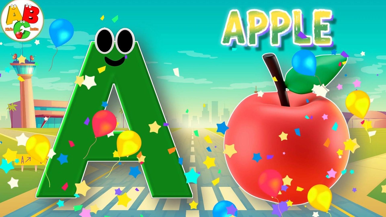Alphabet song for toddlers | A is for Apple | ABC phonics song for ...