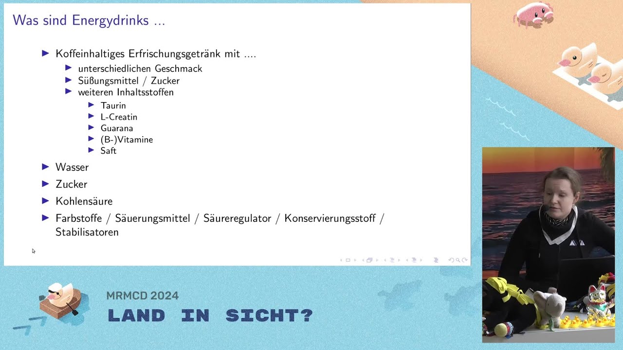 Video Thumbnail: MRMCD2024 Energie aus der Tiefe: Das Meer der Energydrinks und ihre Geheimnisse.