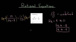 Rational Equations: Intro