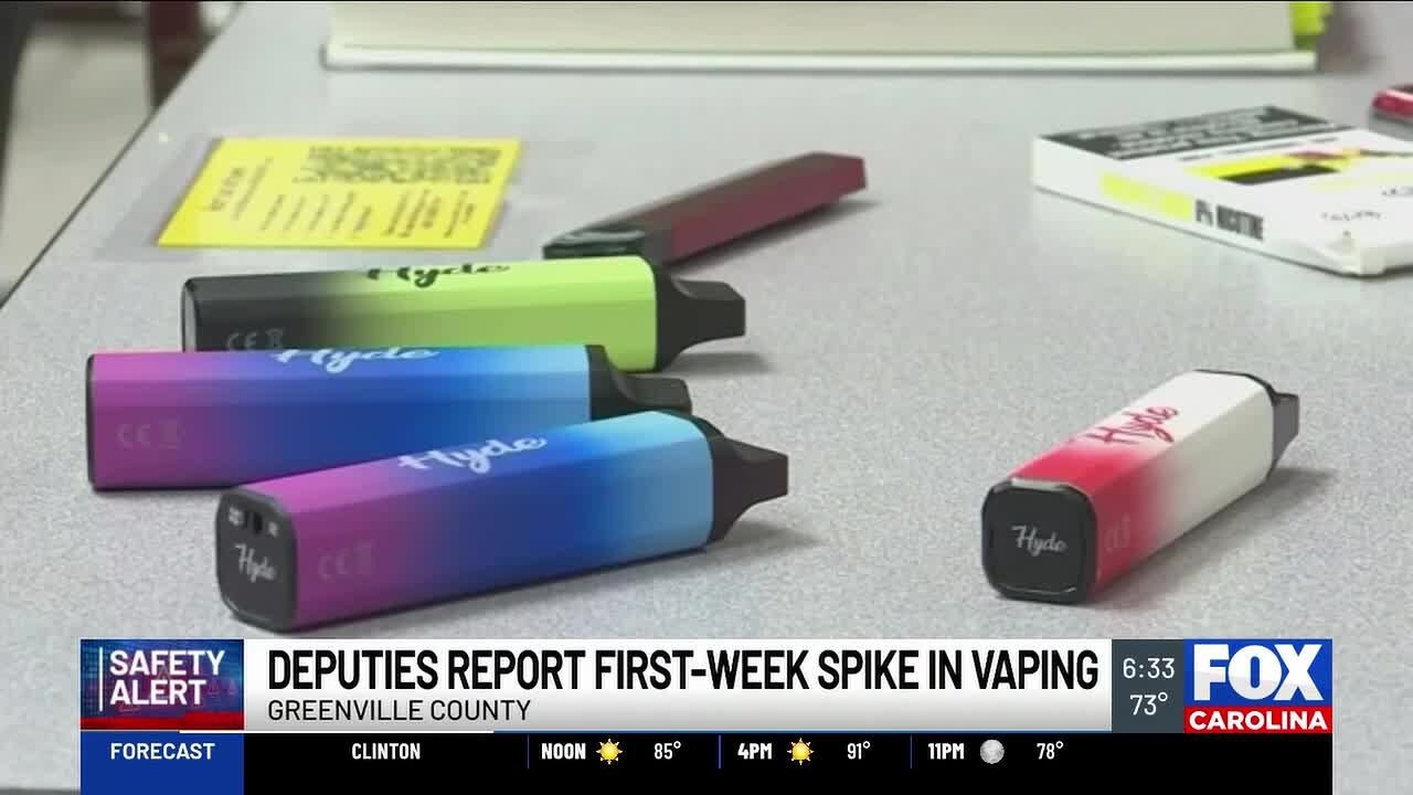 disposable vapes morris county Greenville deputies report first-week spike in vaping Resistance:1.2ohm Vmate V2 Pods (Compatible) Mr Fog Nova 36K Lost Mary MT15000