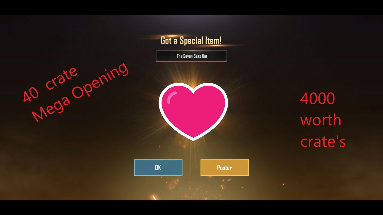 40 Crates Opening in PUBG Mobile, Lucky Or Unlucky ???????