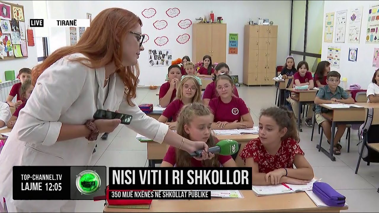 Top Channel/ Nisi viti i ri shkollor, 350 mijë nxënës në shkollat publike