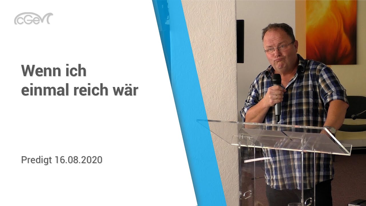 wenn ich einmal reich wär